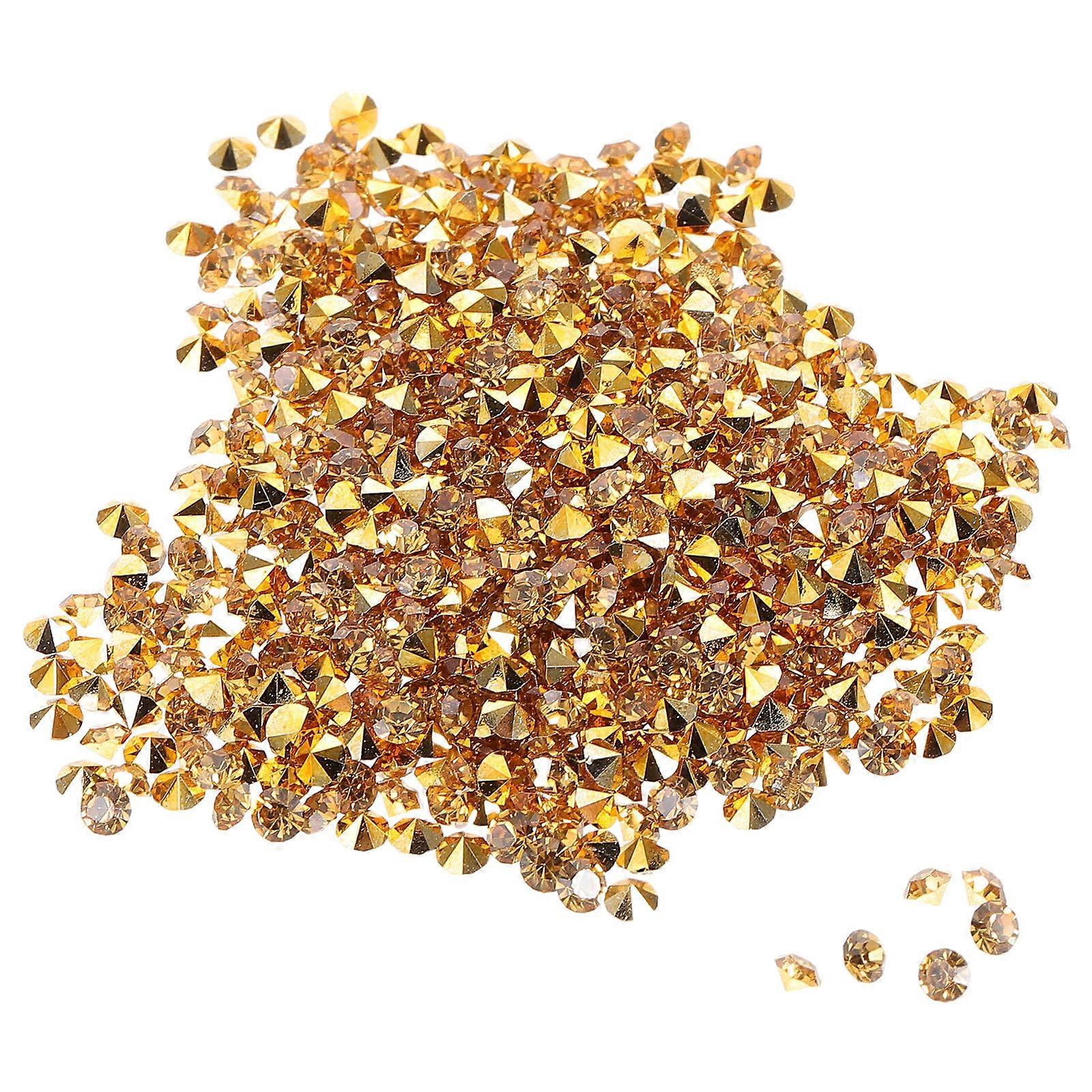 Clear 3000pcs Acrylic Gems for Tumblers, Nail Art, Clothing & DIY Crafts Sparkling Pointed Bottom Jewels for Accessories & Embellishing Projects