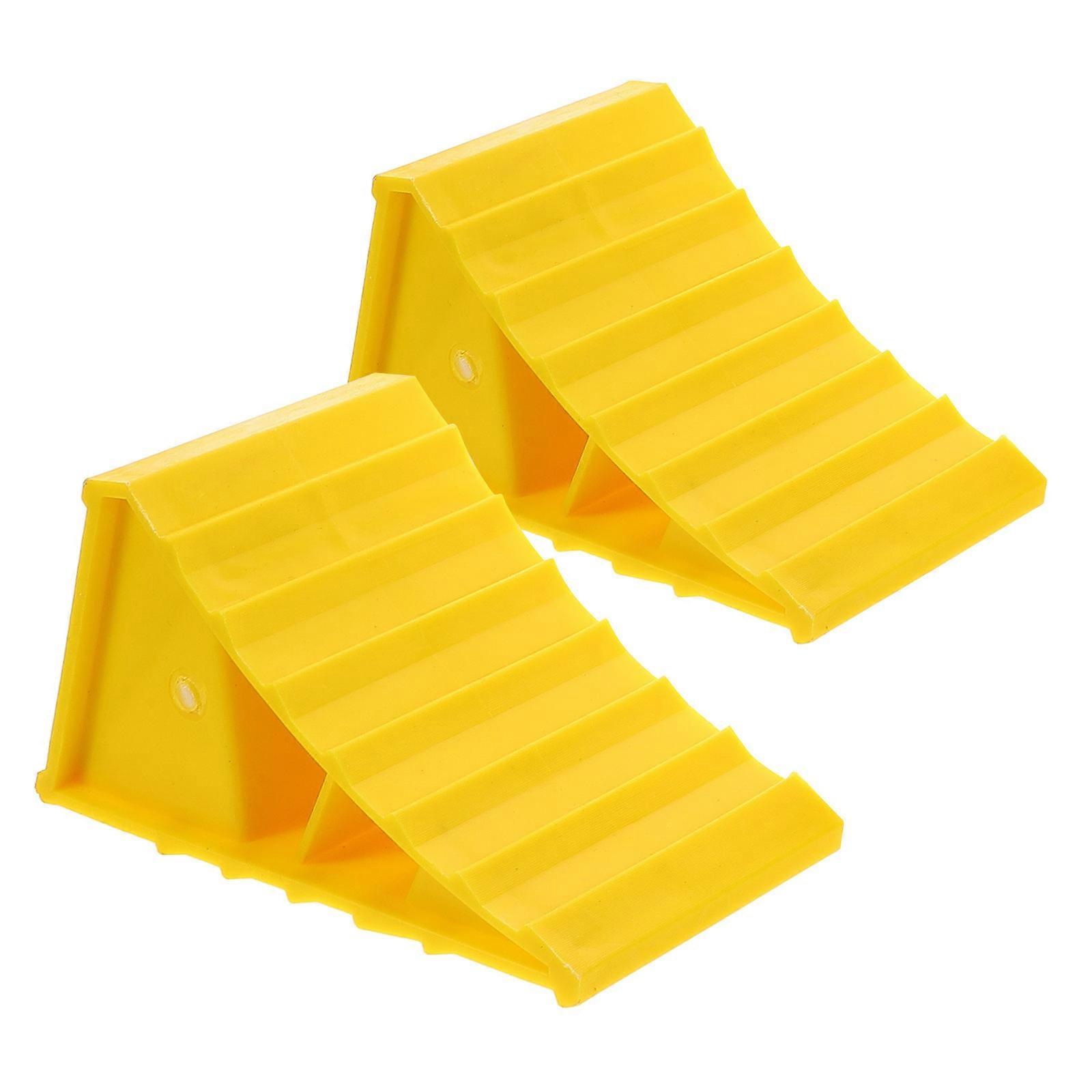 Portable Lightweight Tire Chocks 2 Pack – Compact Slip Resistant Wheel Stoppers for Cars, Trailers, and Trucks – Safe Parking & Travel Solution