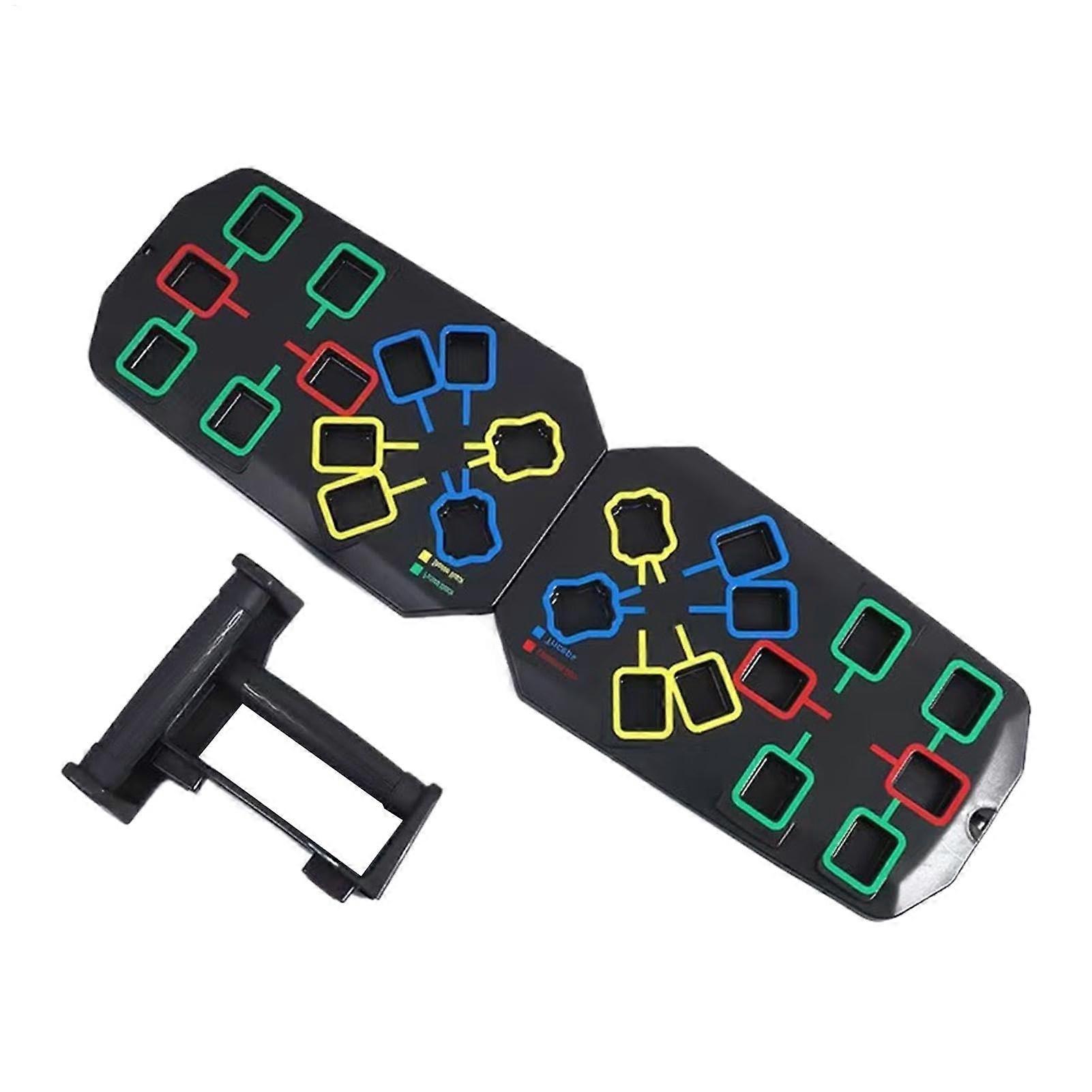Push Up Fingerboard with Non-Slip Design, Foldable Multi-Purpose Strength Training Equipment for Chest Muscle Conditioning