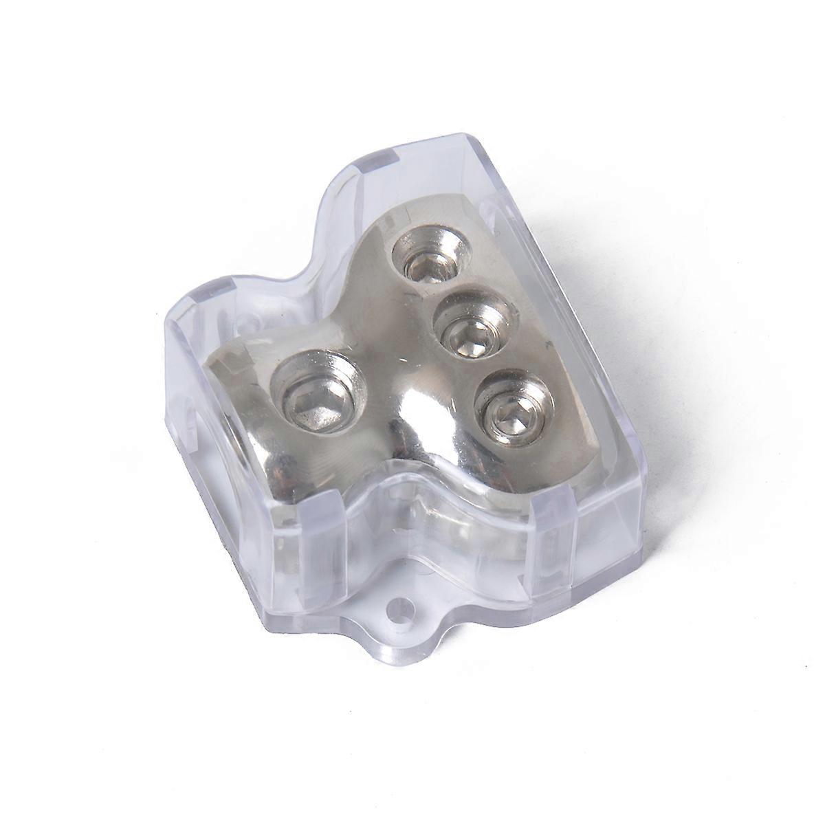 Amp Line Splitter Transparent for Car Audio 5.80x4.80x2.90cm Power Splitting 1Pack