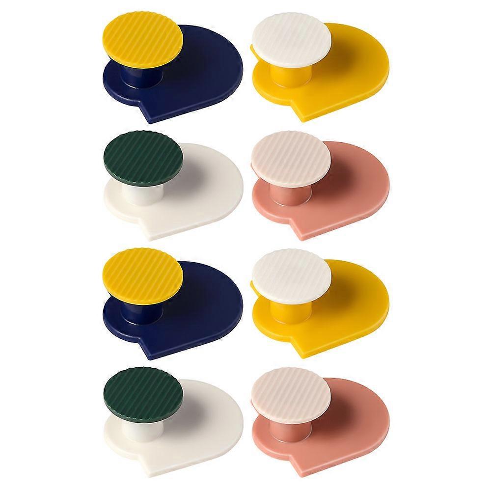 Wall Hangers Simple .9X4CM ABS Adhesive 8Pcs