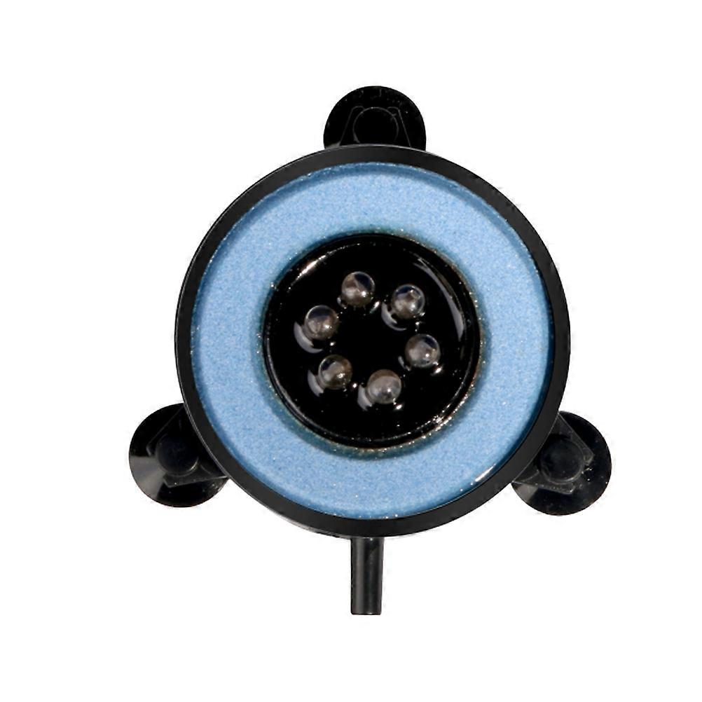 Aquarium Led Light Round Diving Lighting Decorative Floodlight Round Bubble Light Blue Fish Tank Underwater Lighting 1Set