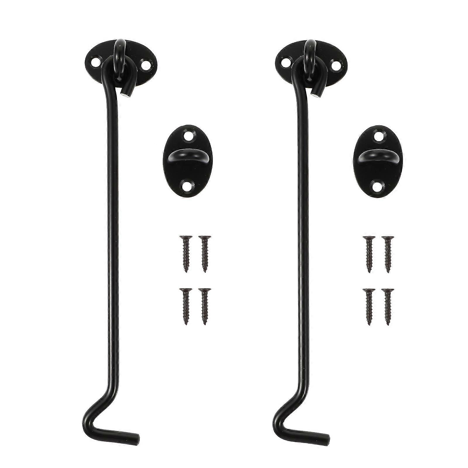 Ceiling Hooks for Curtains Stainless Steel Window Hook Door and Window Fastening 20x3.9cm Simple Design 2Pcs