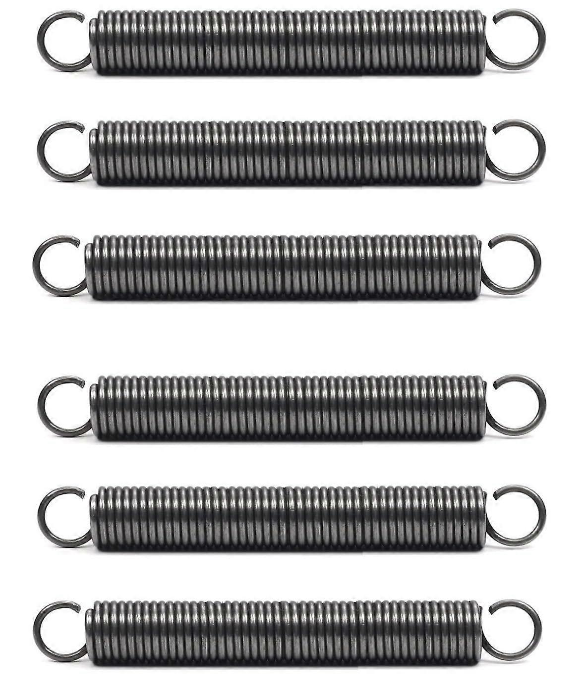 Tension Spring with Hook 55 mm, Diameter 1.2 mm, Outer Diameter 7 mm, 6 Pieces