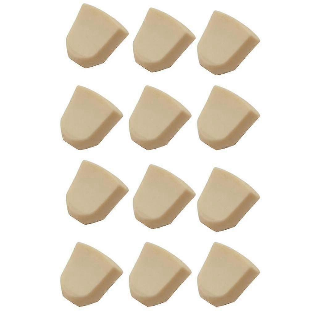 12pcs Electric Guitar Tuning Peg Buttons Tuner Machine Heads Knob Part Beige