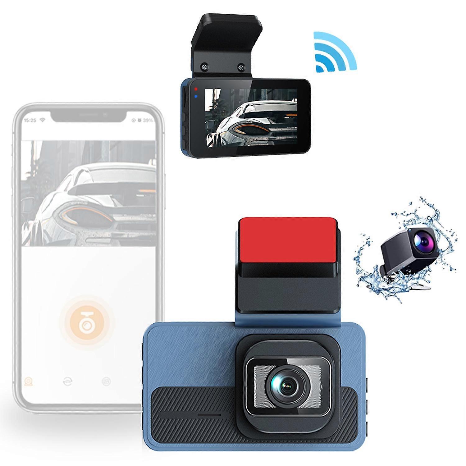 C15 WiFi Dash Cam Front 4K Rear 1080P 24H Parking Mode Car Camera with ADAS (Without GPS)