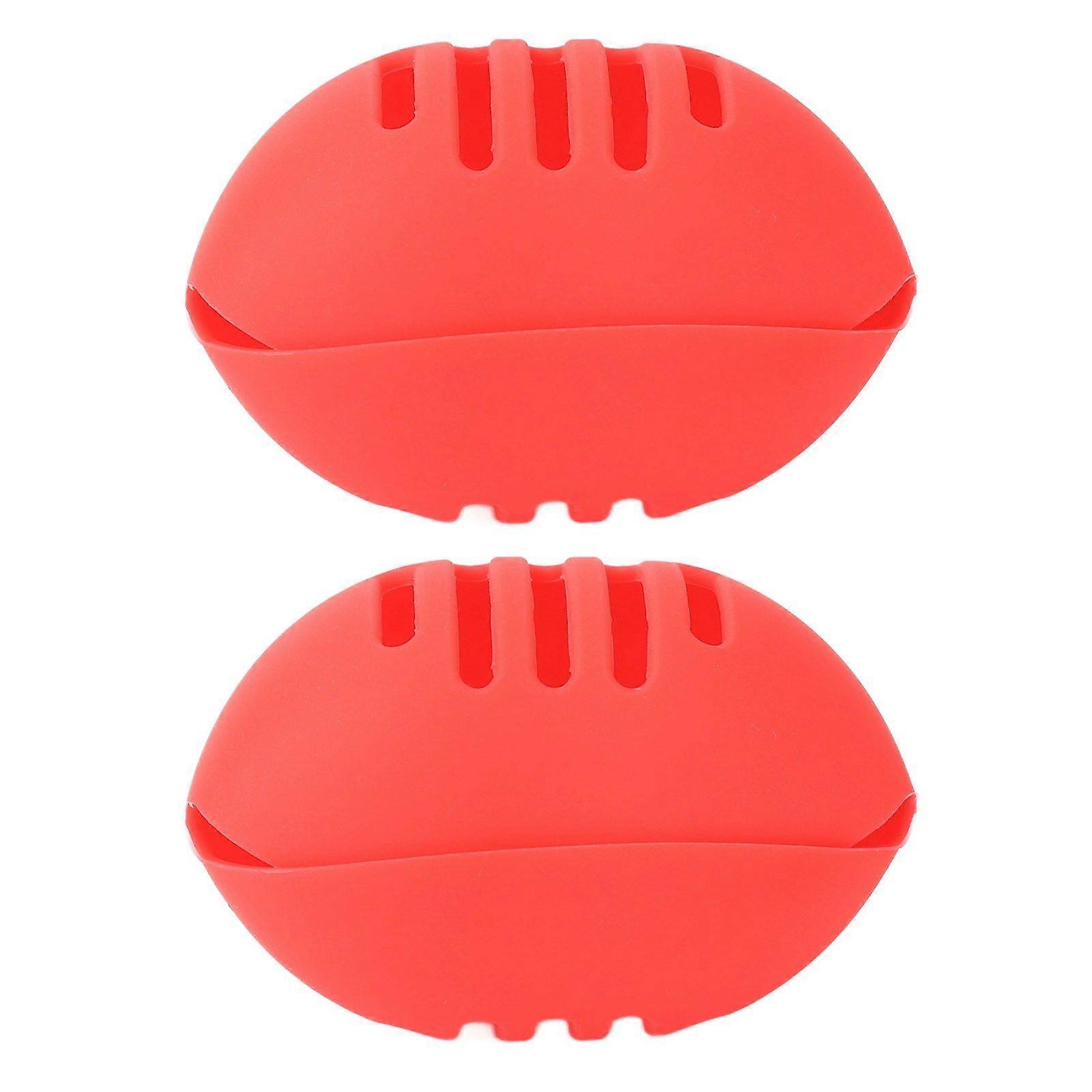 2025 Latest Model 2 Pcs Silicone Sponge Holder Red Double Sided Vented Make Up...