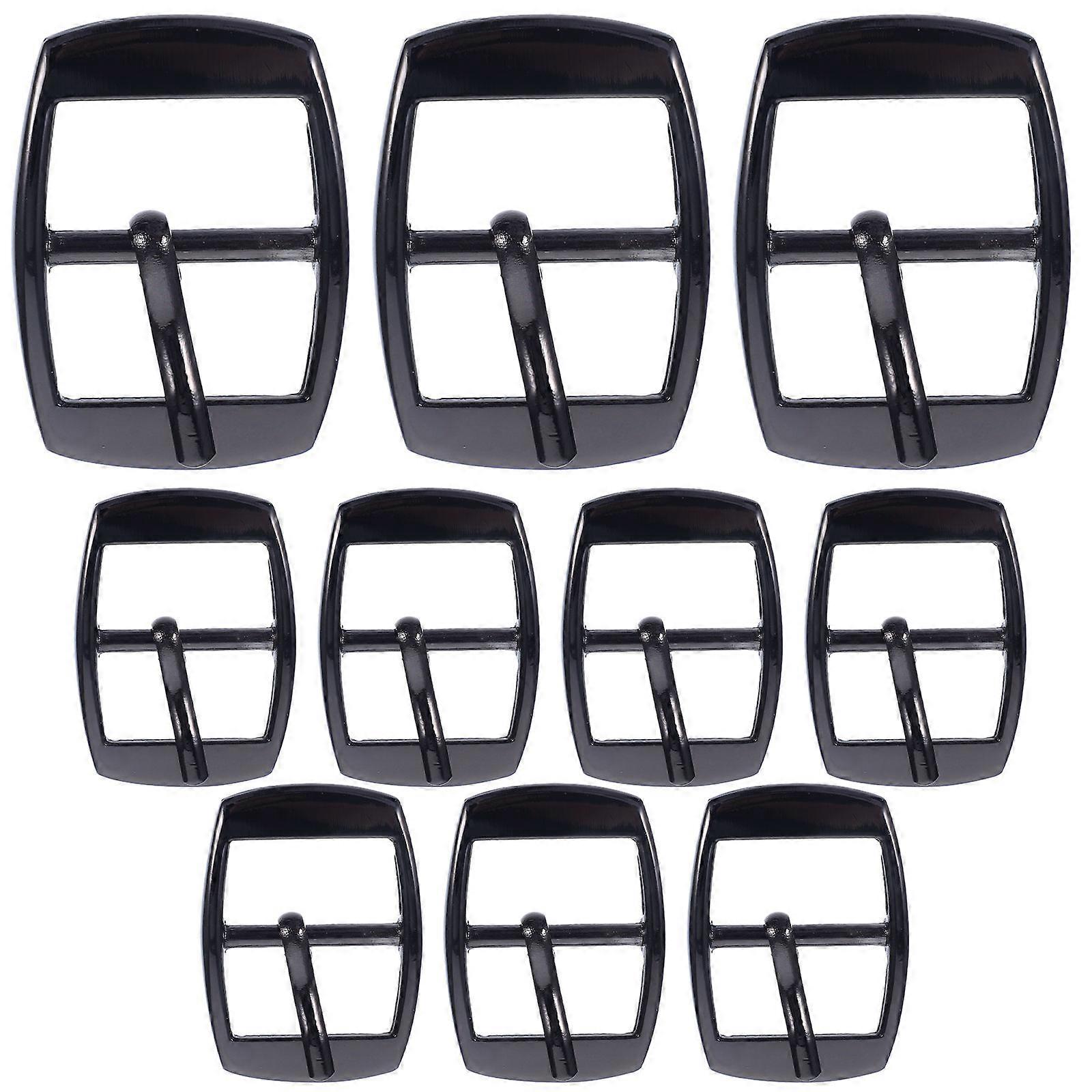 Belt Hardware Single Prong Pin Buckles Rectangular Shape 1.3X0.9X0.7in 10Set