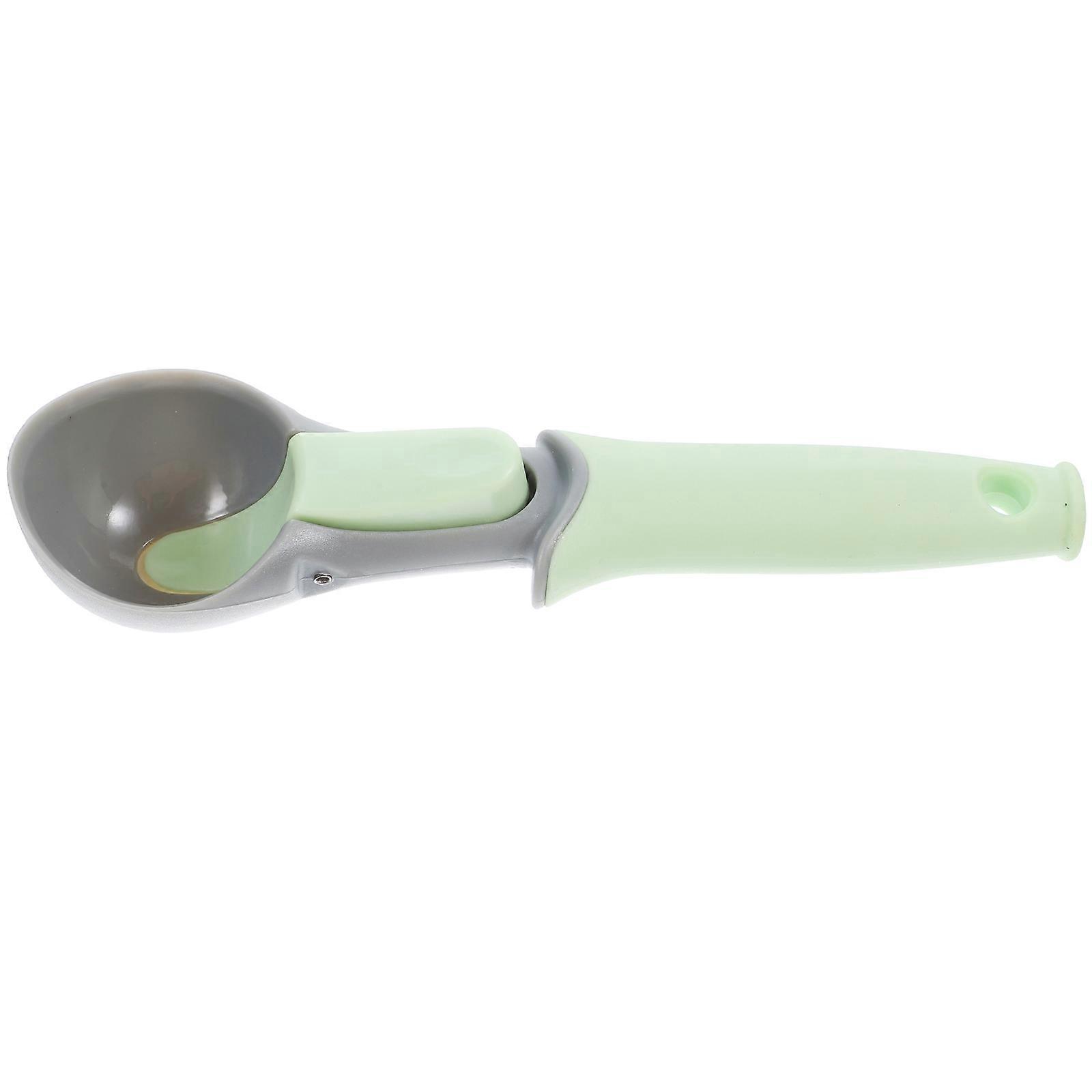Black Plastic Ice Cream Scoop with Button for Easy Demolding Perfect for Kitchen Use 1 Piece
