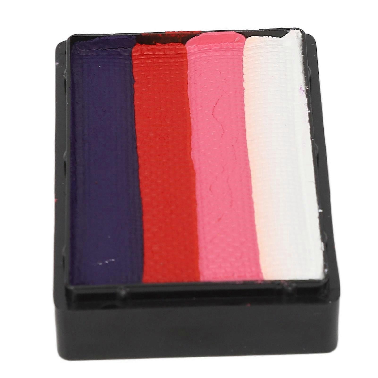 4 ألوان سبليت كيك باليت طفل للبالغين المنشط بالماء ماكياج طلاء الجسم للوجه تأثيري هالوين 30 جم 18 