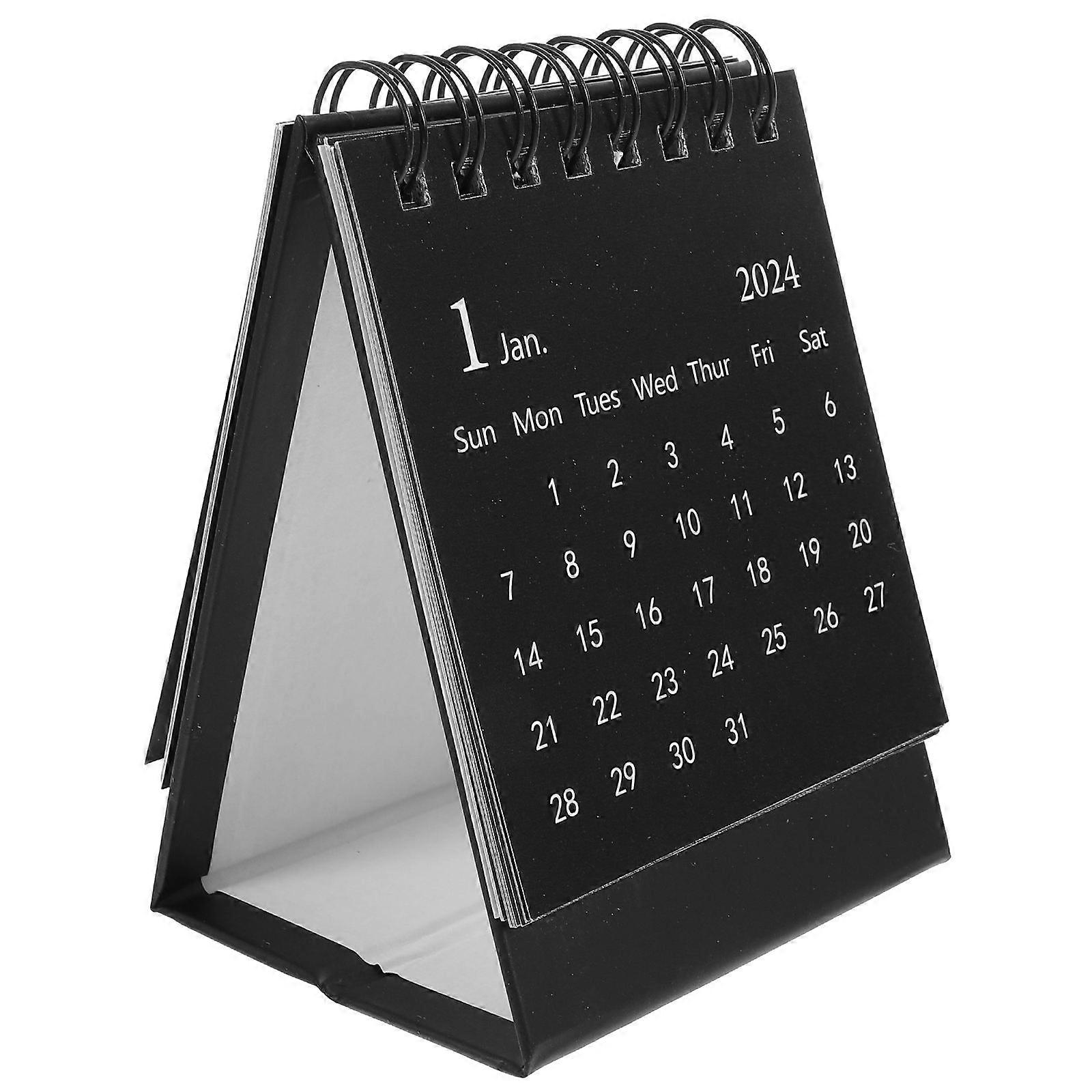 Desk Calendar 2024 Mini Table Calendar for Daily Use Single Unit