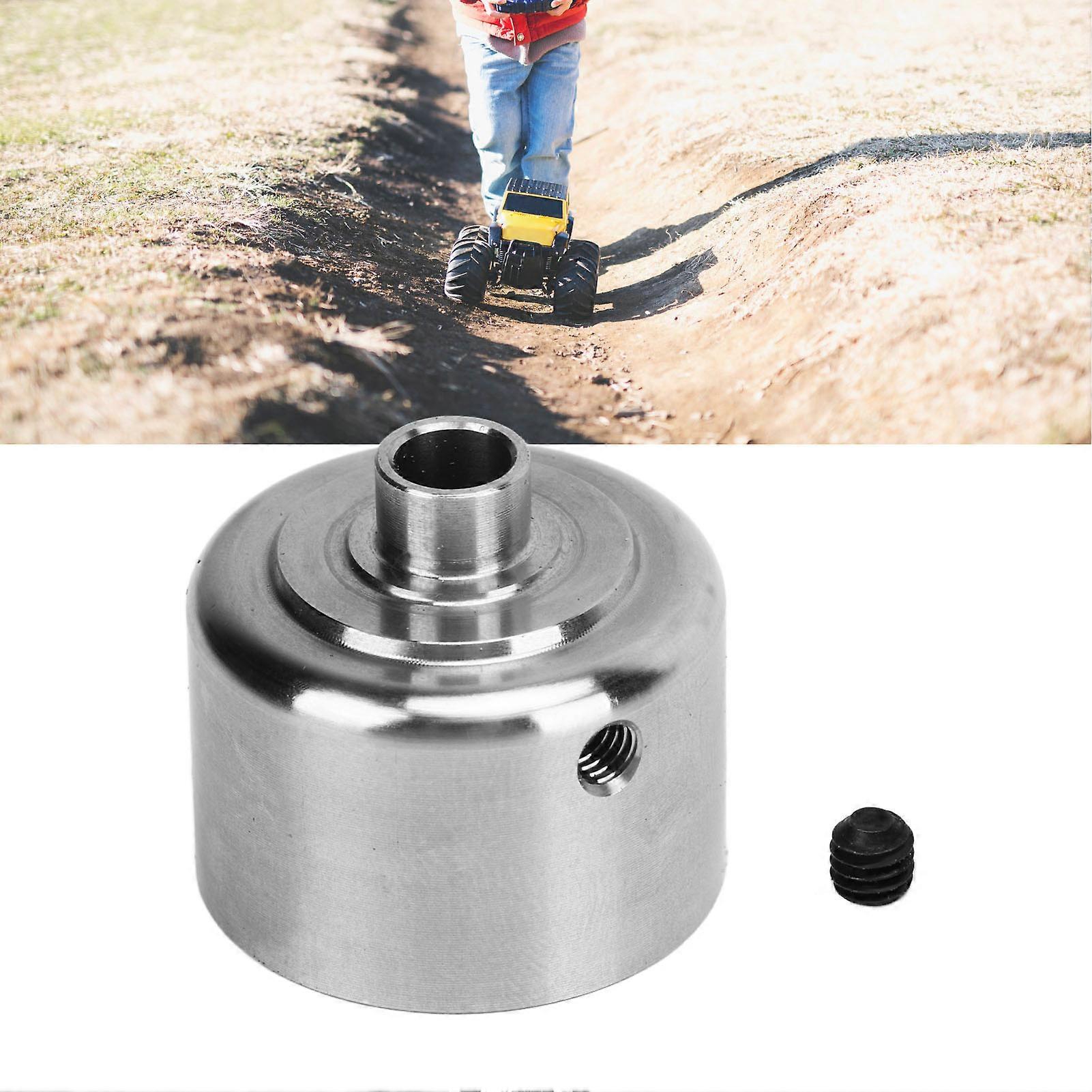 RC Bil Differensial Veske Rustfritt Stål Sølv Senter Differensial Hus Erstatning For Tekno RC MT410 ET48.3 410.3 