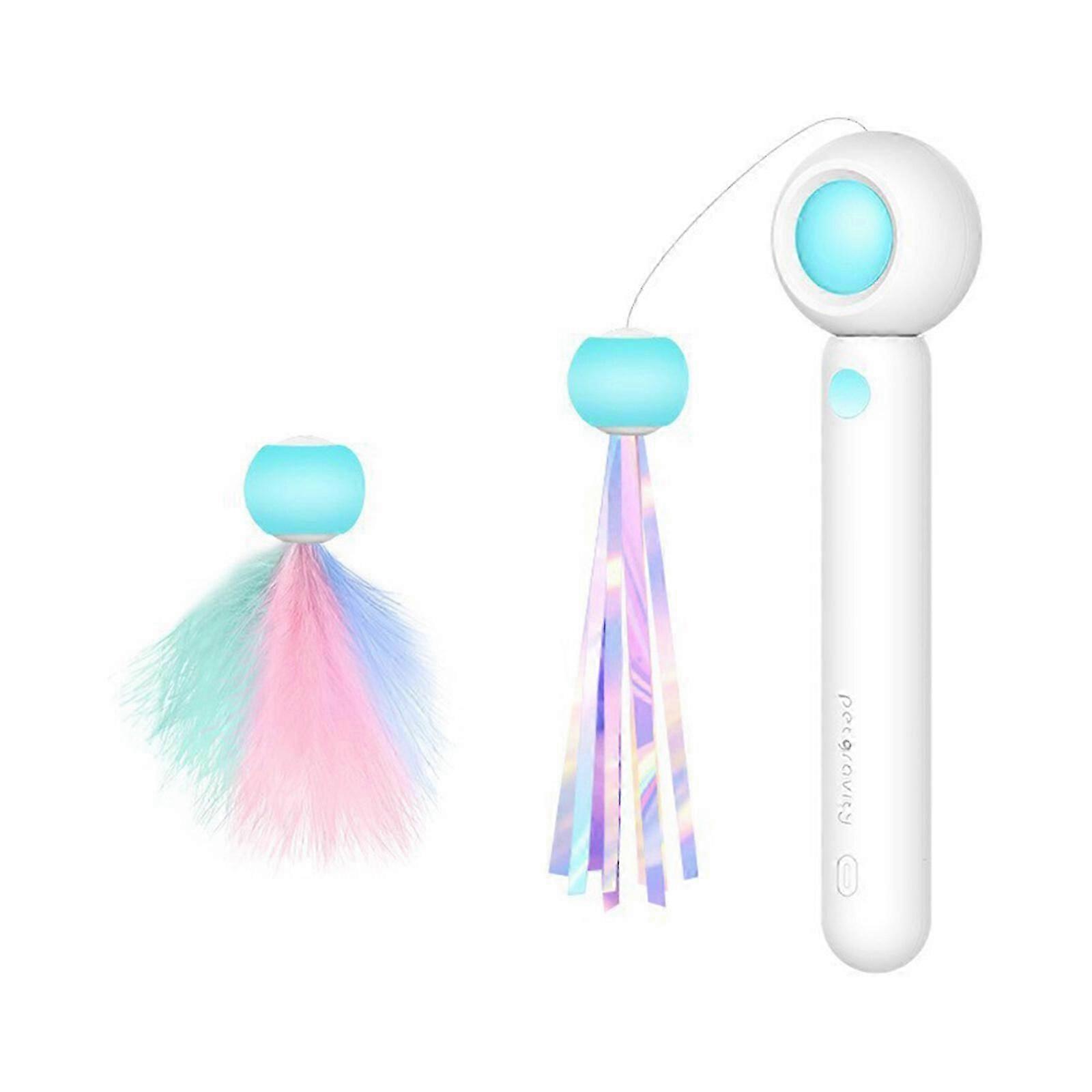 2023 NEW HOT Creative Safe Laser Cats Stick,Cat Toy Funny Automatic Pet Interactive Supplies With Plush Feather