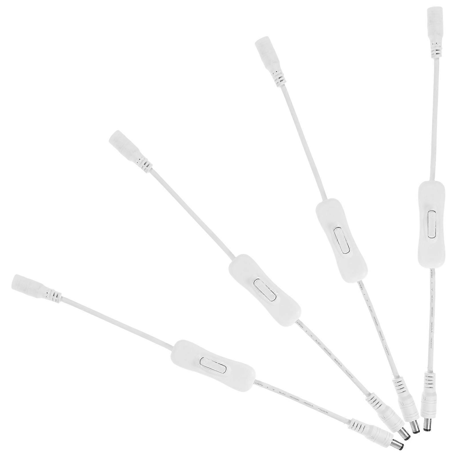 Dc Switch Extension Lamp Switch Replacement Cord Compact Design Copper Material For Tight Spaces 4Set