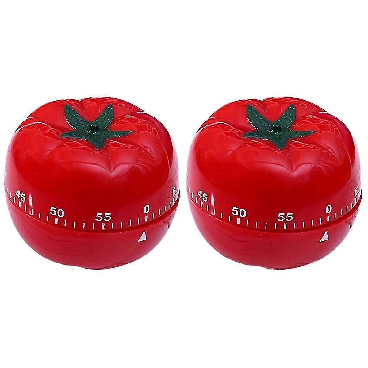 Tomato Kitchen Mechanical Countdown Alarm Clock Cooking Tools Game Timer