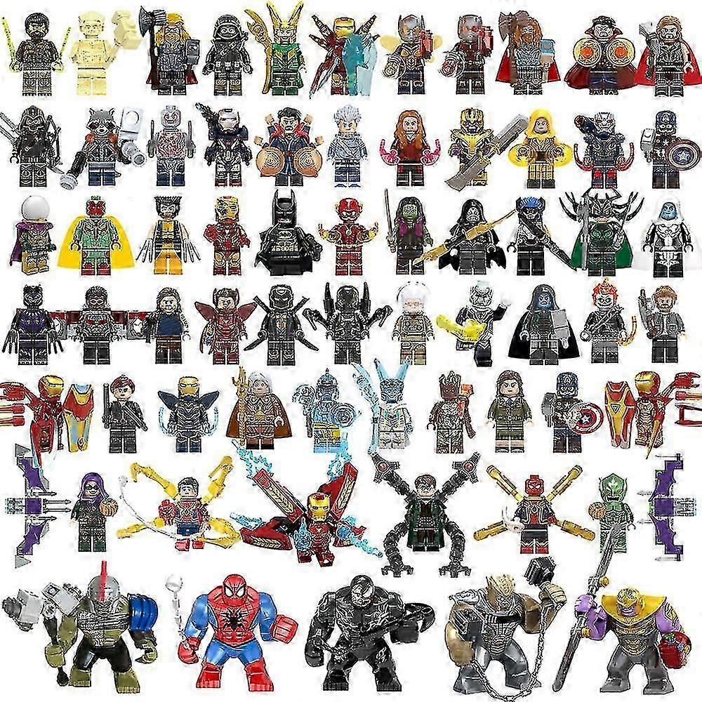 Avengers 4 Iron Man & Spider-Man Assembling Toys - Thanos & Thor Included