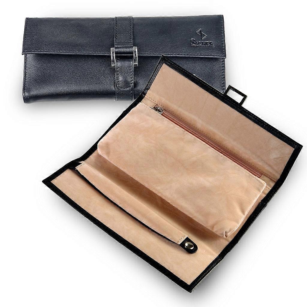 Elegant travel jewellery case with secure storage