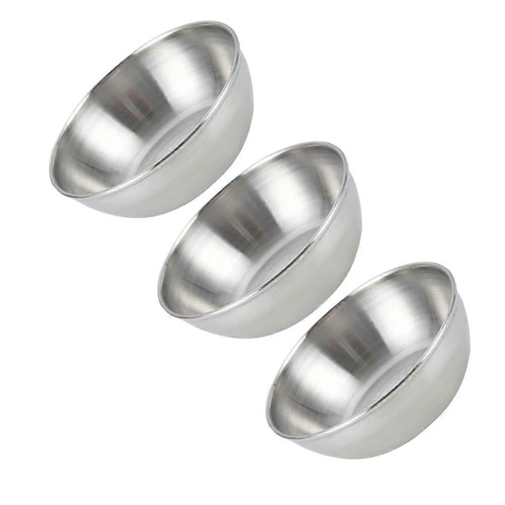 Here's a refined and appealing product description based on your input:

 

**3pcs Stainless Steel Dipping Bowls – Round Seasoning Dishes for Sauces,