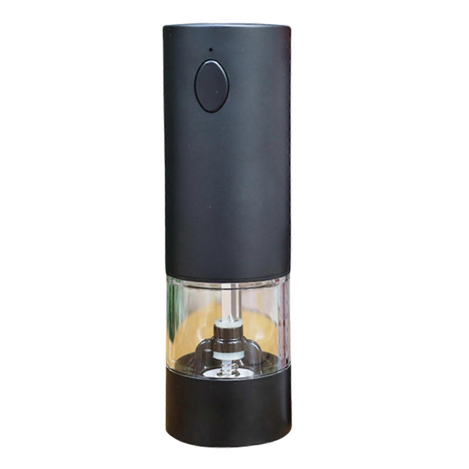 Electric Salt and Pepper Grinders Automatic Adjustable Coarseness Spice Mills Easy to Clean Black