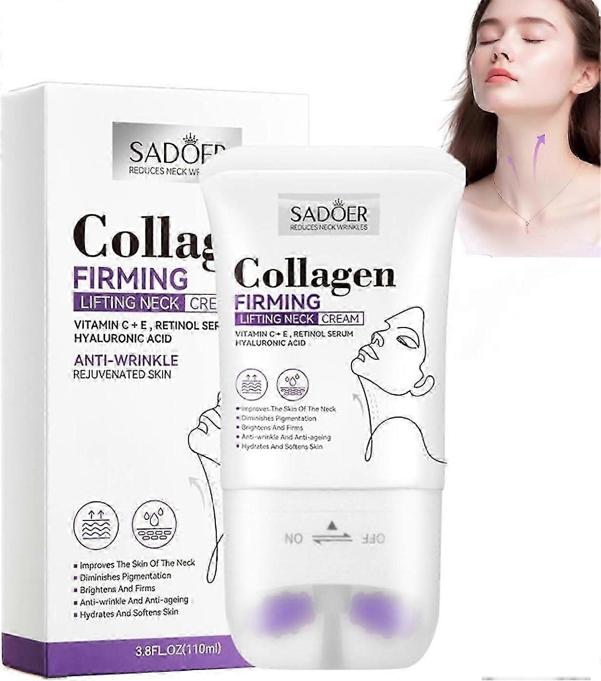 קולגן ממצק הרמת קרם צוואר, קרם קולגן צוואר, מפחית קמטים בצוואר, קולגן ממצק הרמה רולר צוואר, קרם לחות אנטי אייג'ינג, הדוק