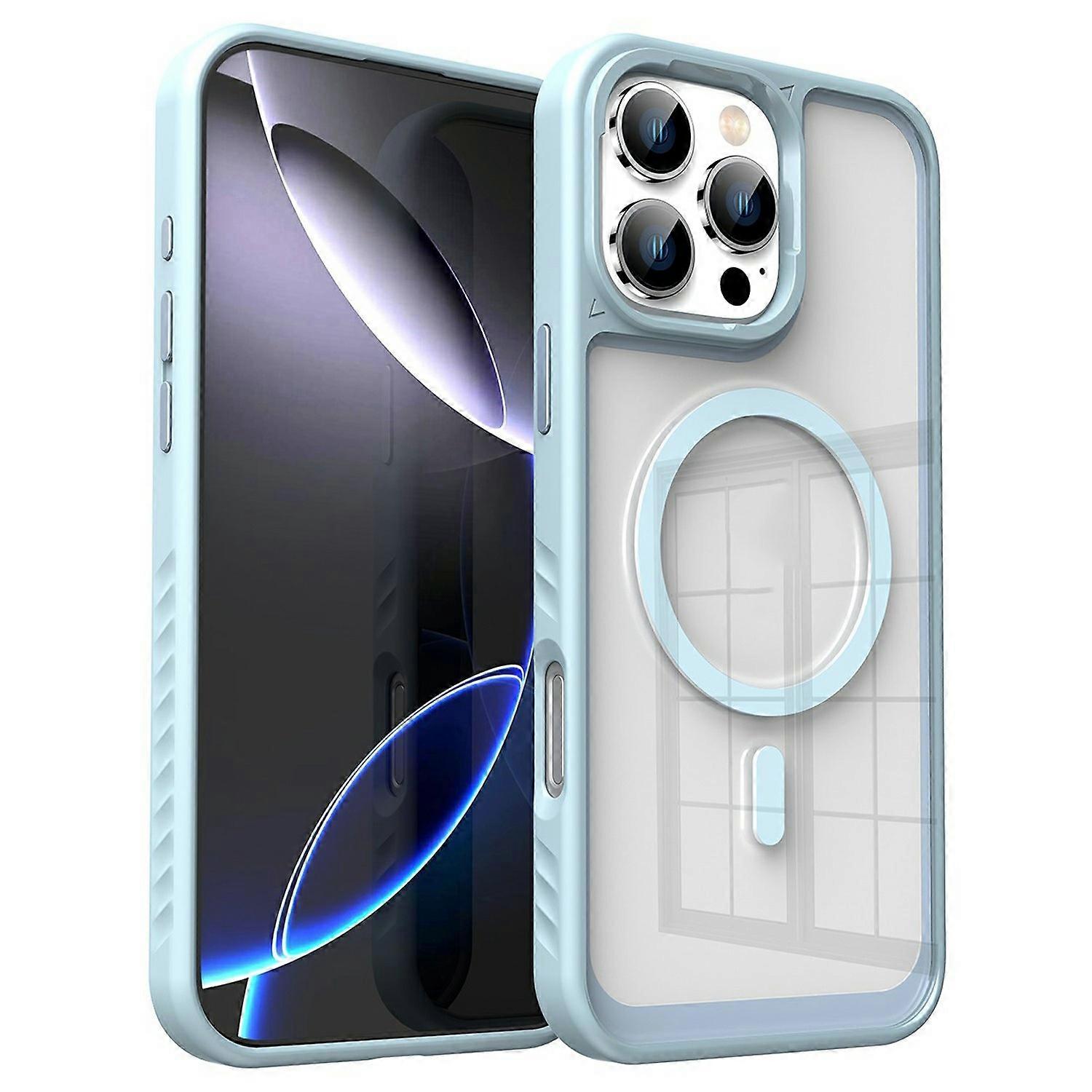 For iPhone 16 Pro Case Compatible with MagSafe TPU + PC Shockproof Phone Back Cover