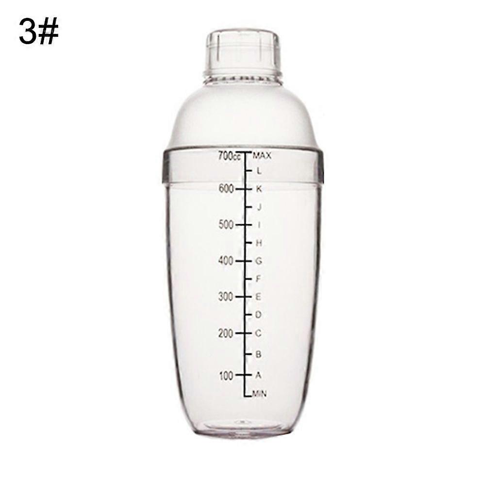 Transparent cocktail shaker wine beverage juice milk tea mixer home bar tool-750ML