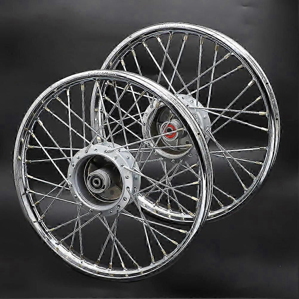 TroveMart 2PC Größe 140 x 17 Vorder- und Hinterräder Felgen Nabe Speiche Für Honda Trail C90 Cub 1993 - 2003 CT200 C50 C70 Felgen Nabe Speiche