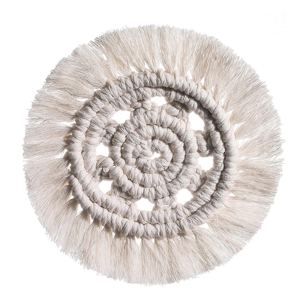 Woven Coaster Set for Drinks, Linen Table Mats, Heat Resistant Table Decoration, Home Wicker Textile Placemats