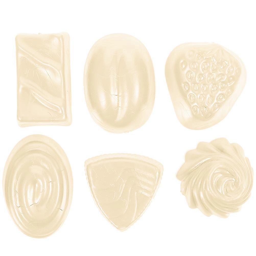 Small Chocolate Decor Realistic Chocolate Dessert Model Store Display 3.90X2.80X1.80CM 6Pcs