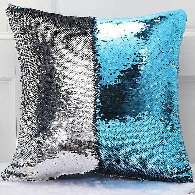 Cushion Cover With Sequins Super Shining Reversible Color Changing Pillow Cover 40x40cm Home Car Decoraion