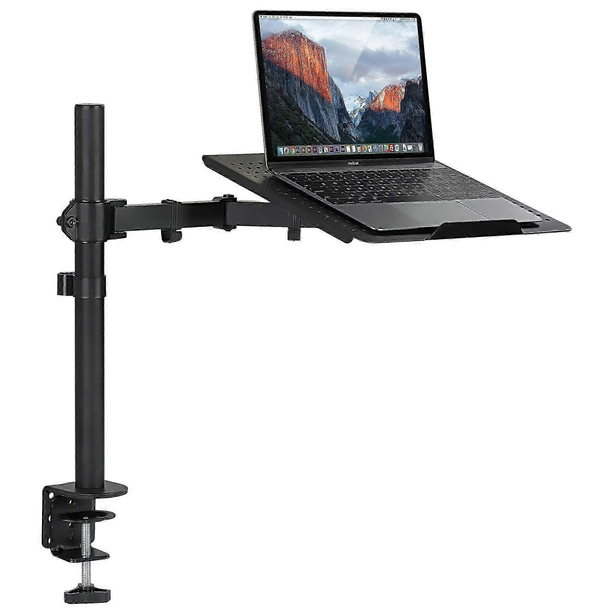 Adjustable Laptop Table with Full-Moving Handle and Ventilated Tray