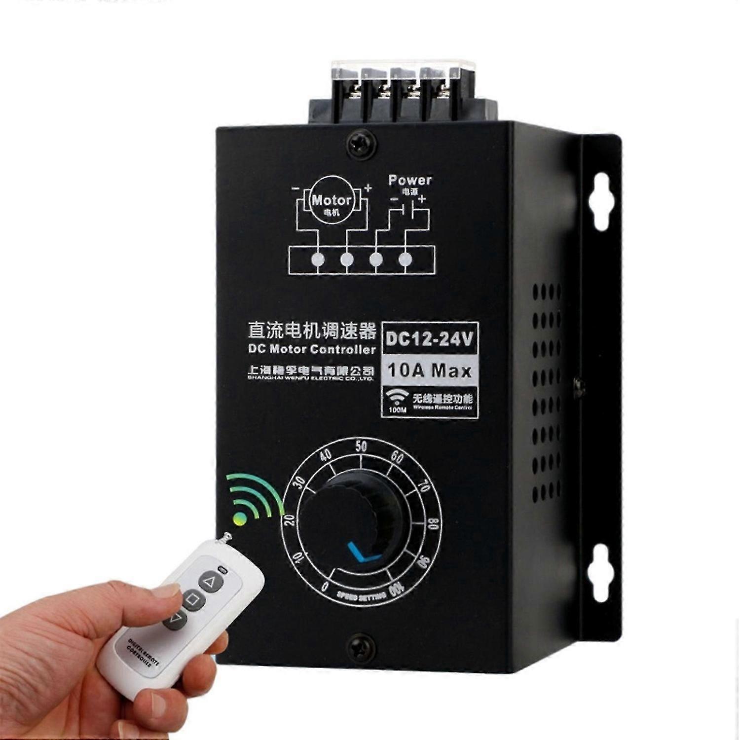 Dc 12-35V Motor Controller Pwm Motor Speed Controller Stepless Variable Speed Switch fL Ft