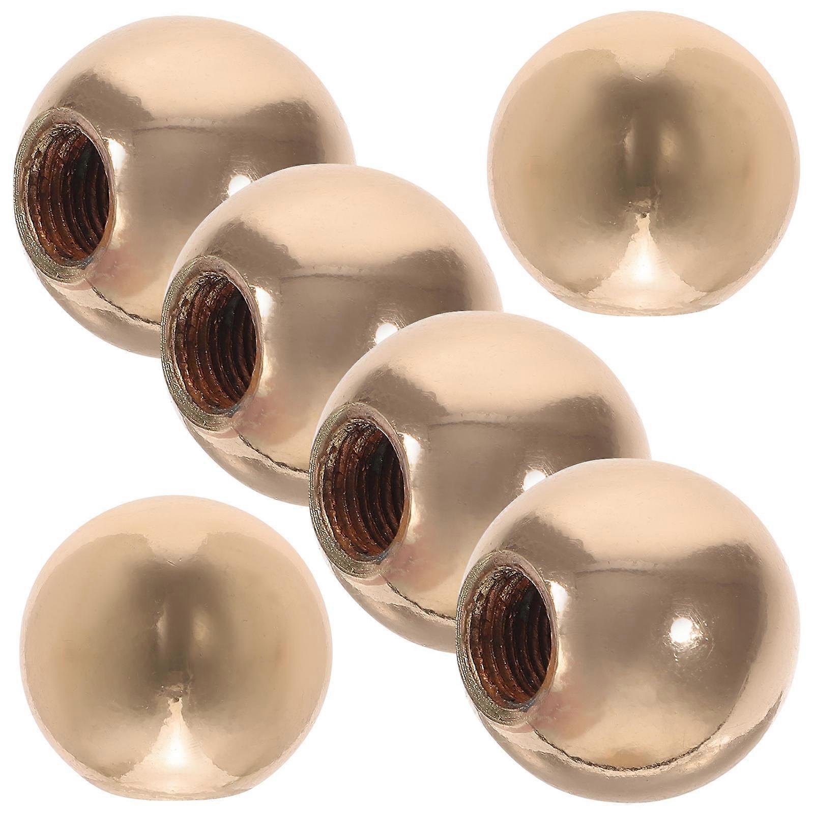 Knob For Lamp Shade Lamp Finial Decoration Golden 2.5X2.5X2.5CM 6Pcs