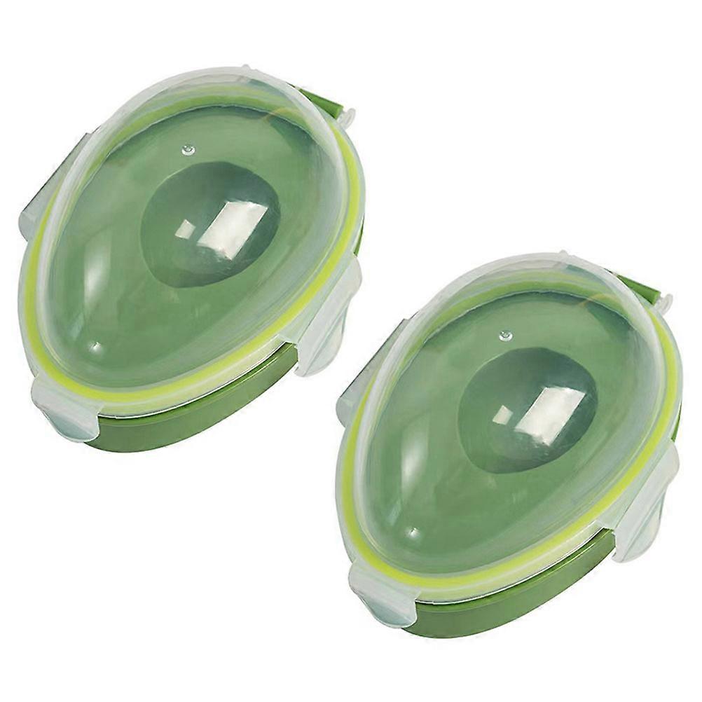 Sealed Avocado Container Square Transparent Design PP Material Food Storage Avocado Saver 2Pack