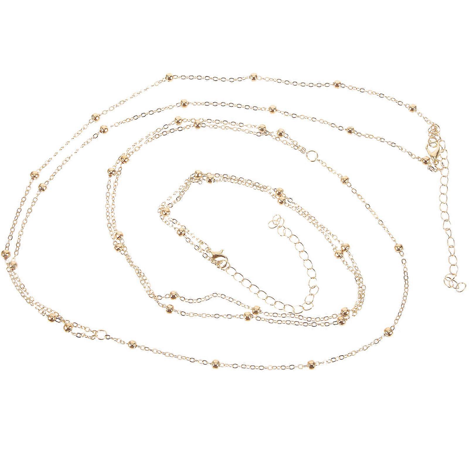 Belly Chain Golden Alloy Durable And Practical For Dancing Party 1Pcs