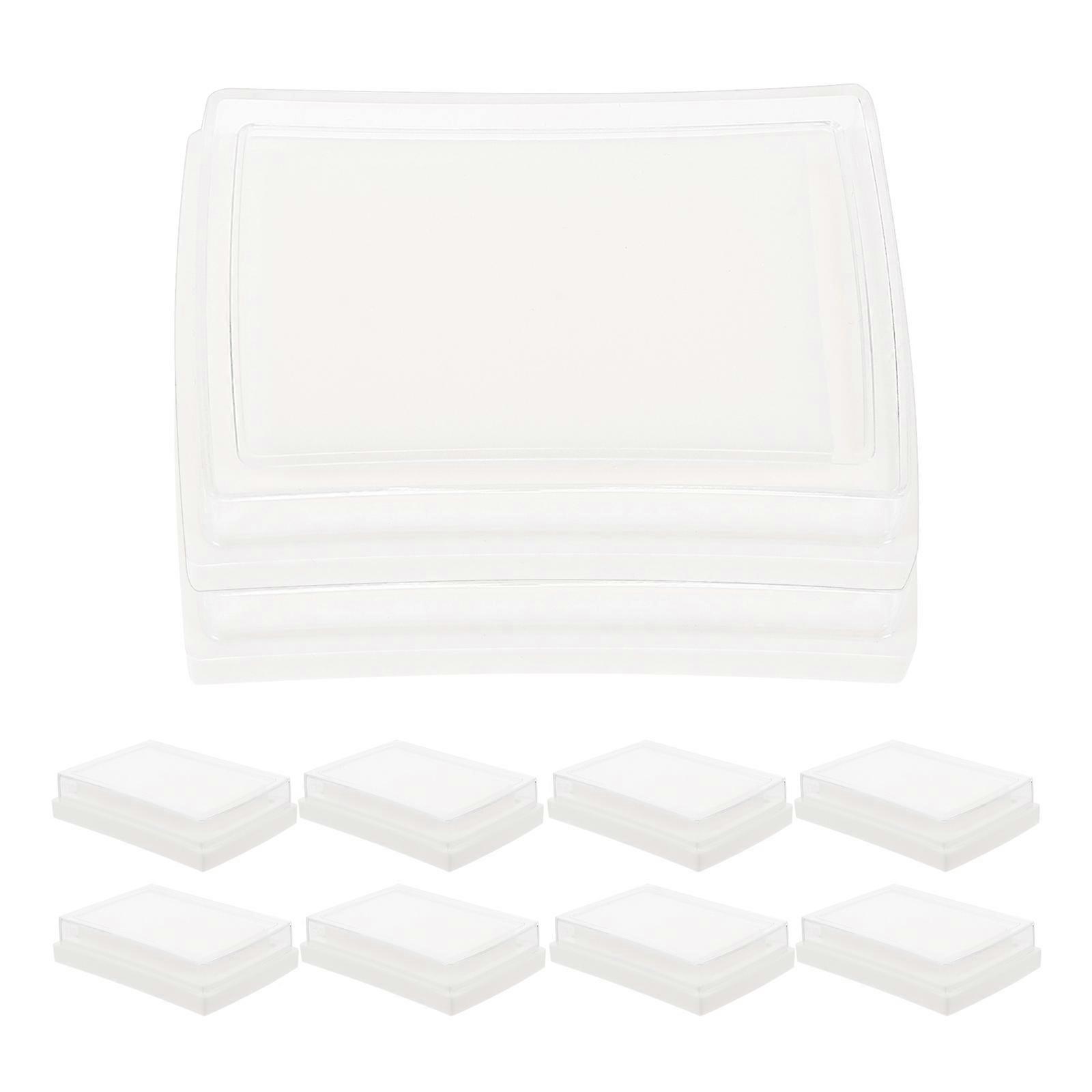 Finger Ink Pads Fingerprint Art Small Empty Ink Pads Craft Enthusiasts 7.70X5.30X1.70CM 10Pcs