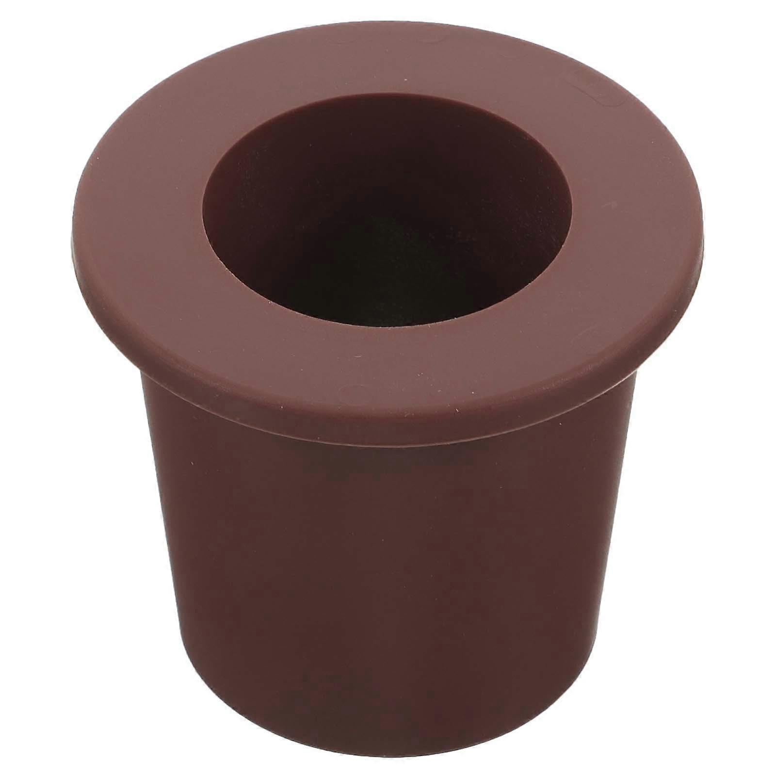 Umbrella Cone Wedge Brown Silicone High Temperature Resistant Reduce Friction Prevent Scratch and Dent 1Pack