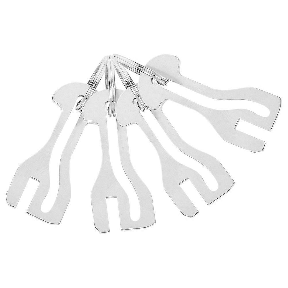 Trolley Unlock Release Keys Metal Shopping Trolley Token Keychain 4Pcs