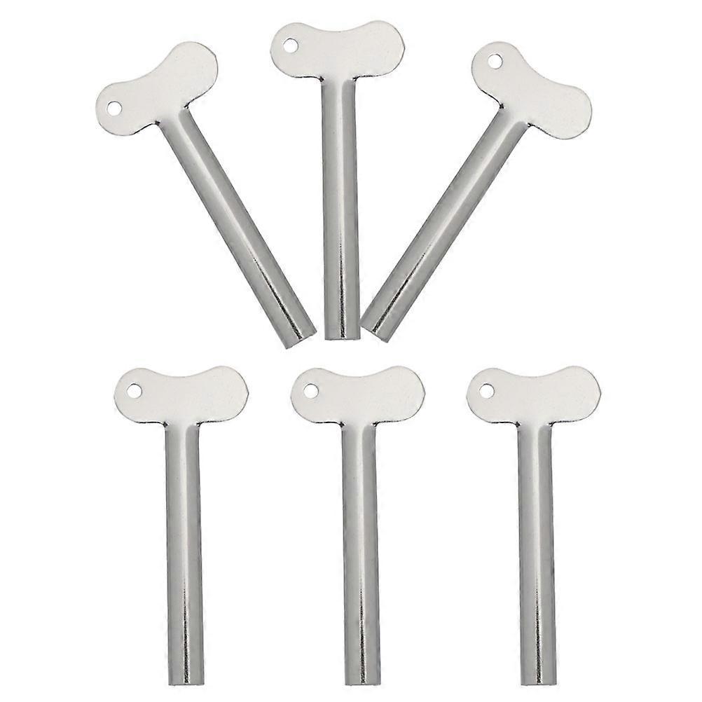 Metal Tube Squeezer Keys Toothpaste Squeezer Home Use Silver 6Pcs