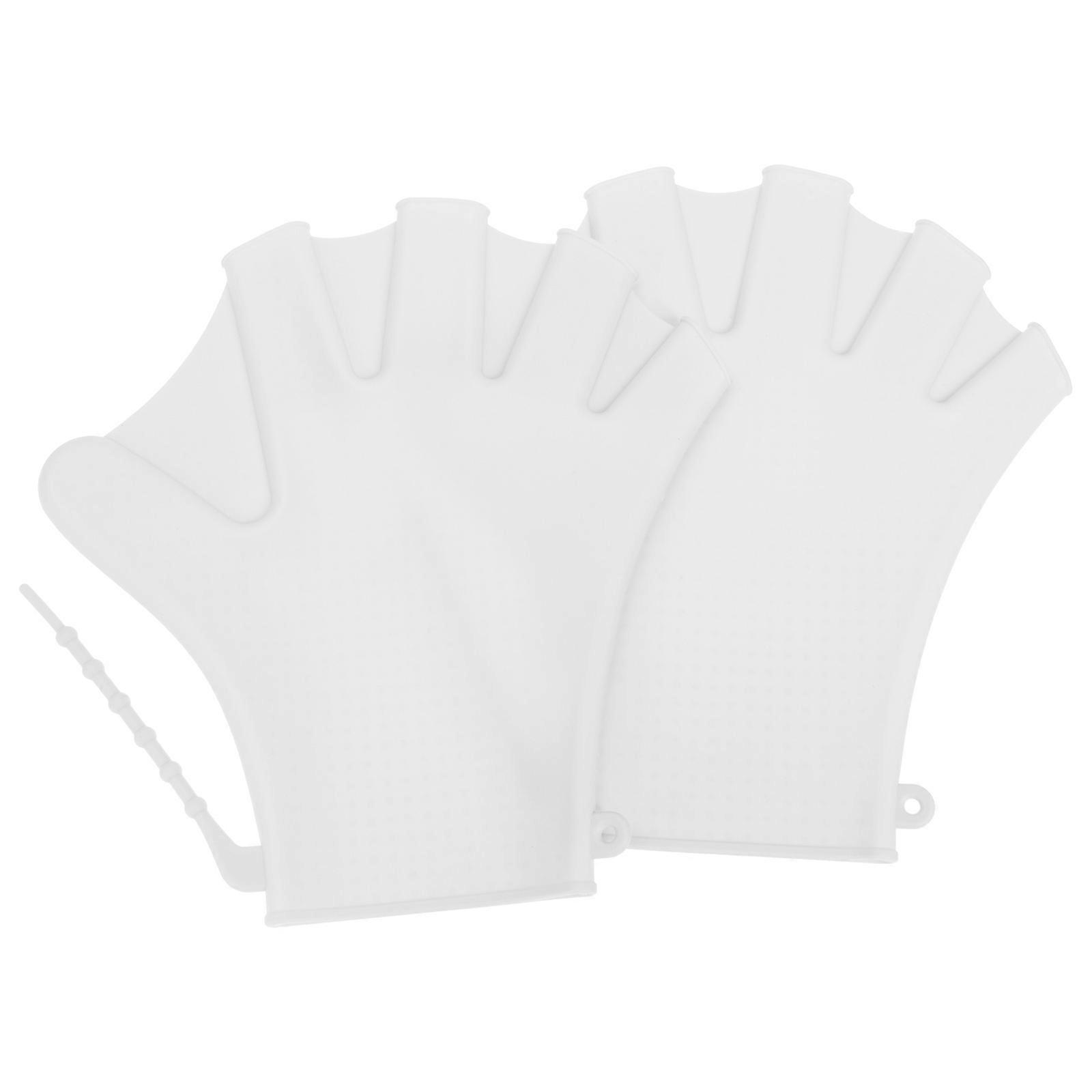 Webbed Swimming Gloves for Water Aerobics – Adjustable Hand Fins for Pool Fitness & Diving Training, Lightweight & Breathable Design for Adults