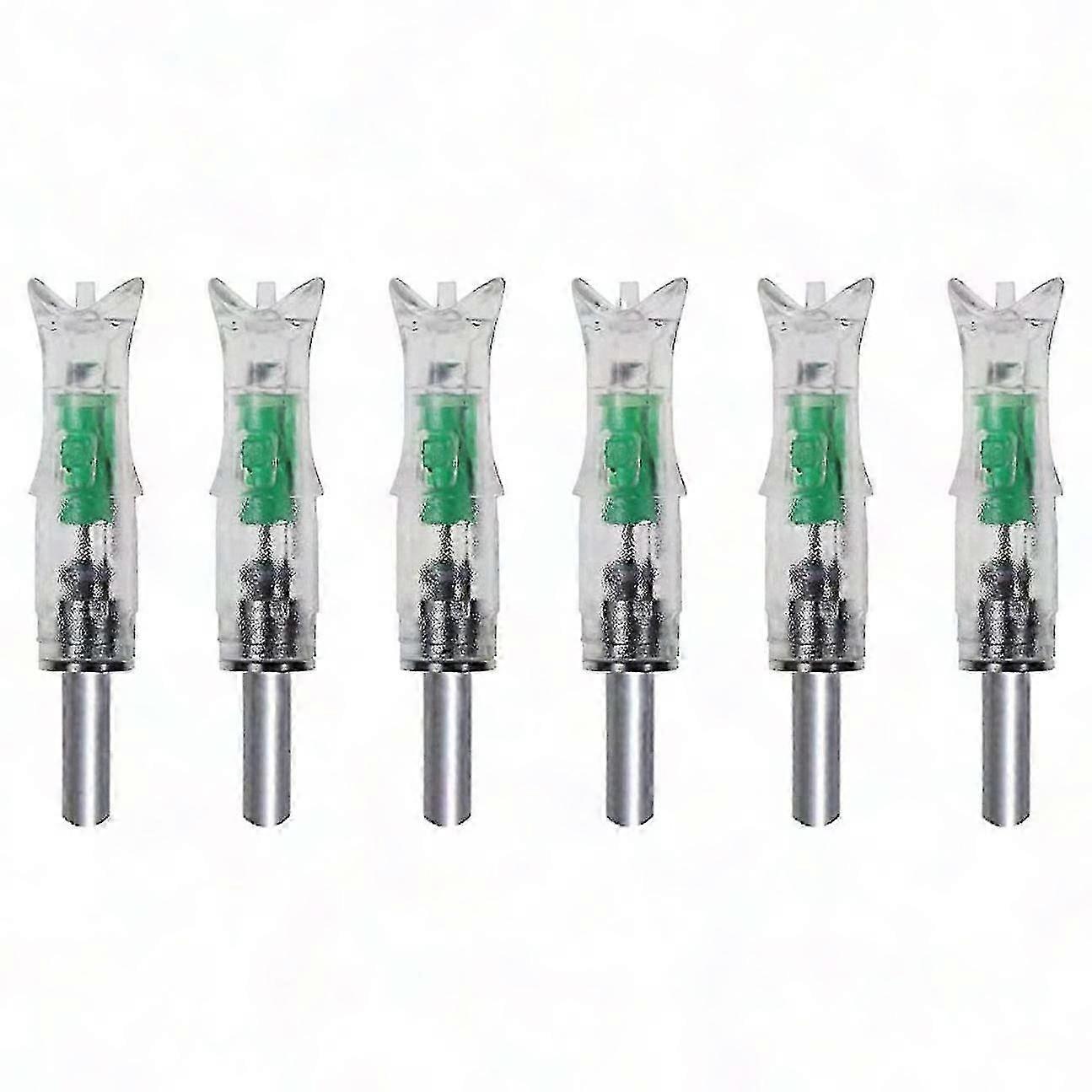 7.62mm Oklar için 6 ADET LED Işıklı Noktalar - Avcılık için Parlak Okçuluk Noktaları