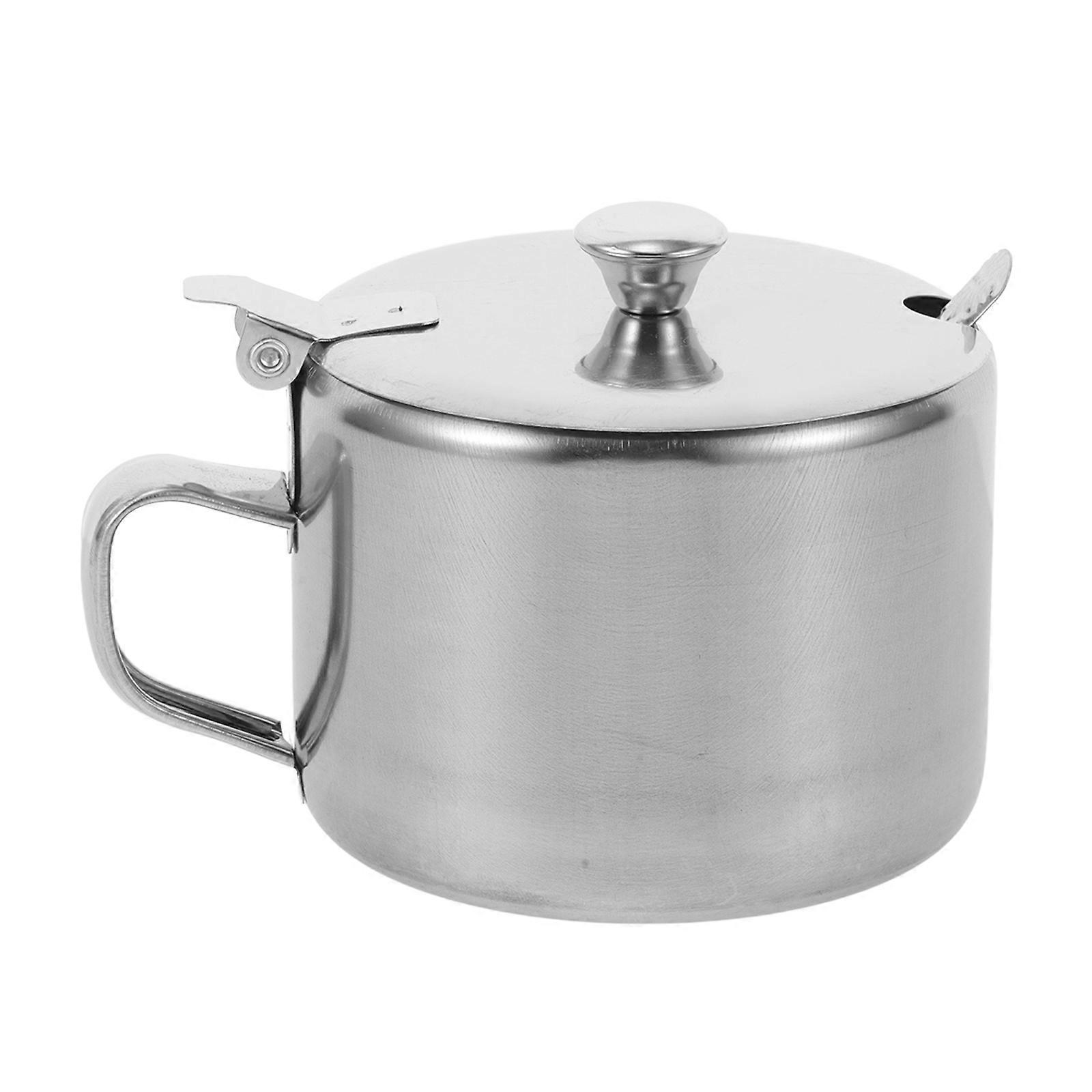 Stainless Steel Seasoning Jar Set for Home Use 1Set with Lid and Spoon