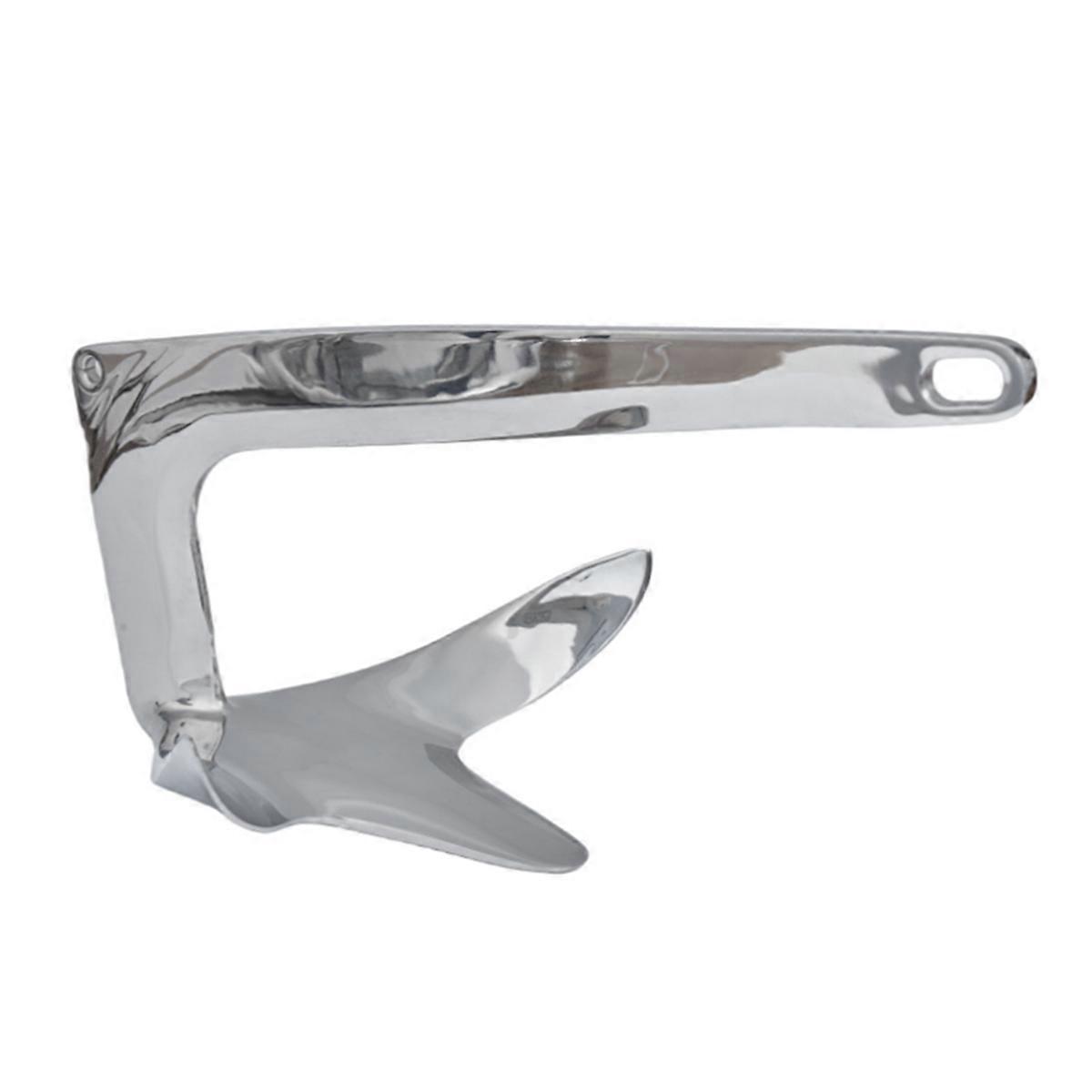 Boat Claw Anchor 1kg 316 Stainless Steel High Holding Power Anchor Plow Shaped Quick Setting for Ma