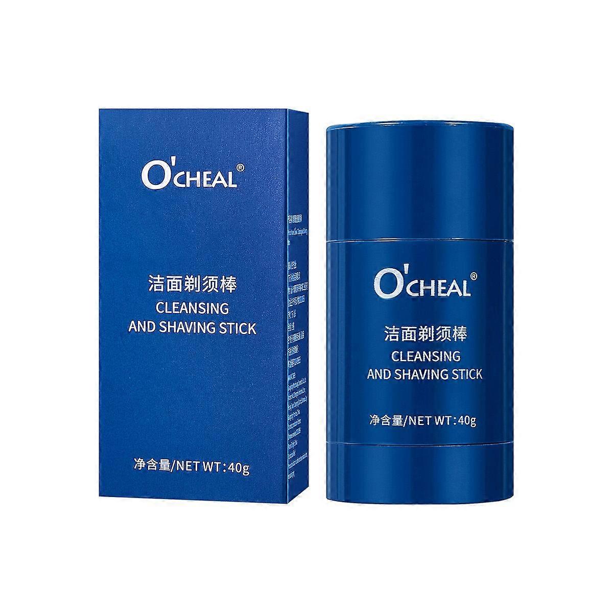 Shaving Soap Stick For Men,Moisturizing Soften The Beard Shaving Foam Stick,Smooth Shaving Cream No Need Shaving Brush,Rich Shaving Foam Shaving,Trave