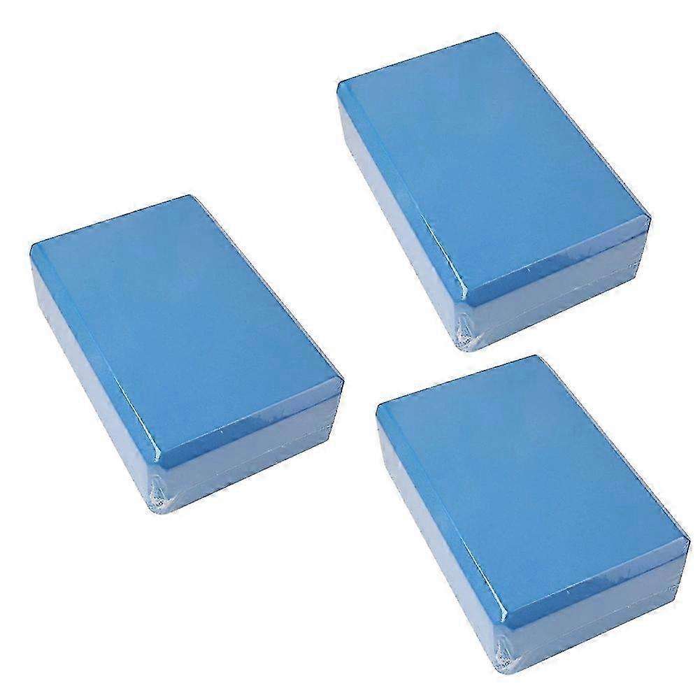 Blue Yoga Bricks & Exercise Blocks - Essential Yoga Supplies for Balance, Flexibility & Support in Your Practice