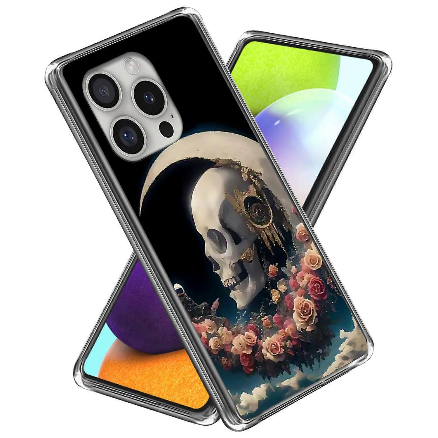 For iPhone 16 Pro Case Pattern Printed Shockproof TPU Phone Cover