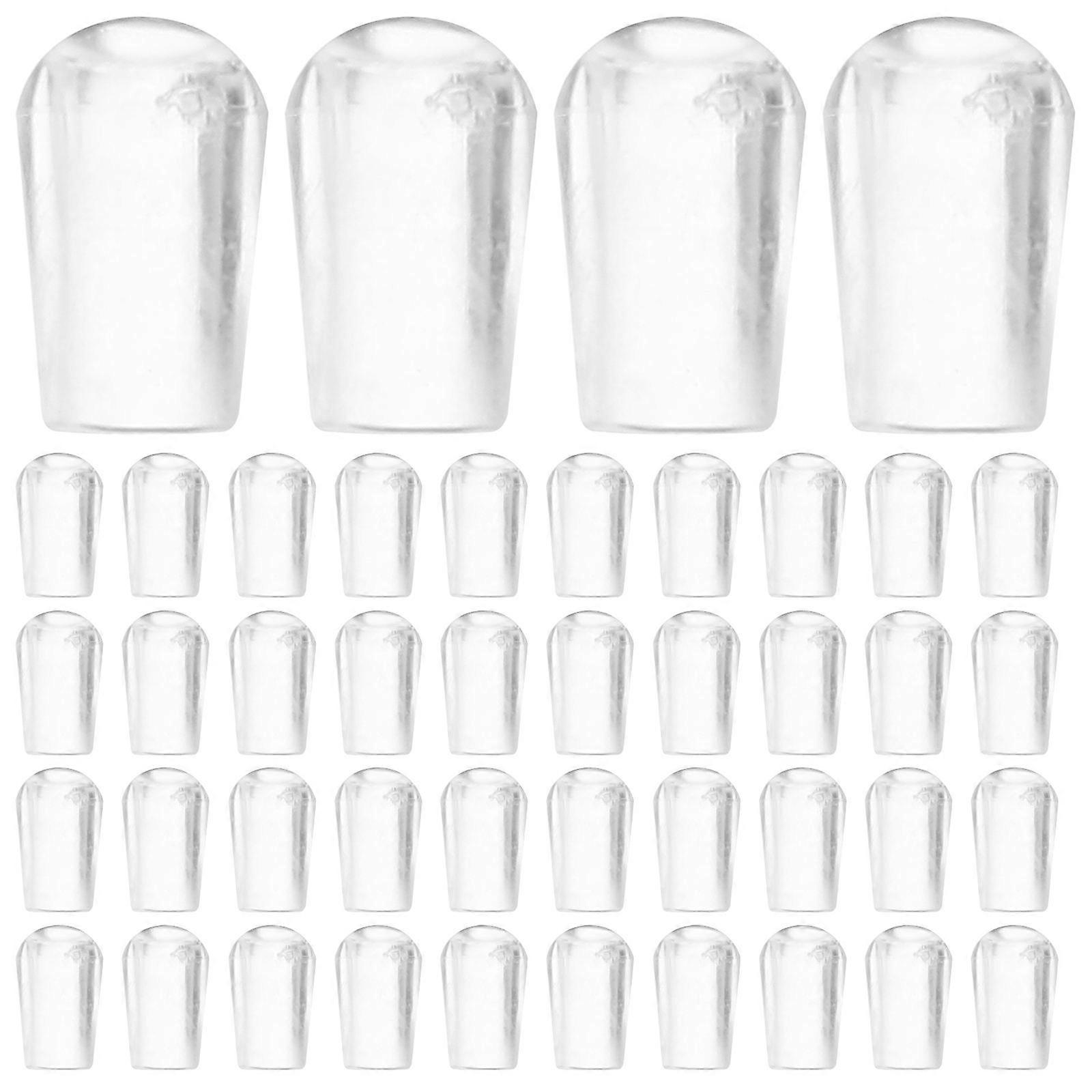 PVC Hook End Protectors – 100pcs Plastic Thread Caps for Rack Prongs and Hanger Tips – Easy to Use Safety Covers for Everyday Protection