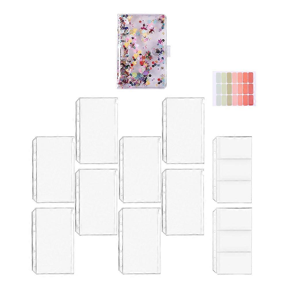 Cash Saving Binder Budget Planning Storage Simple Design Rectangular 17.8X10.5CM 1 Set