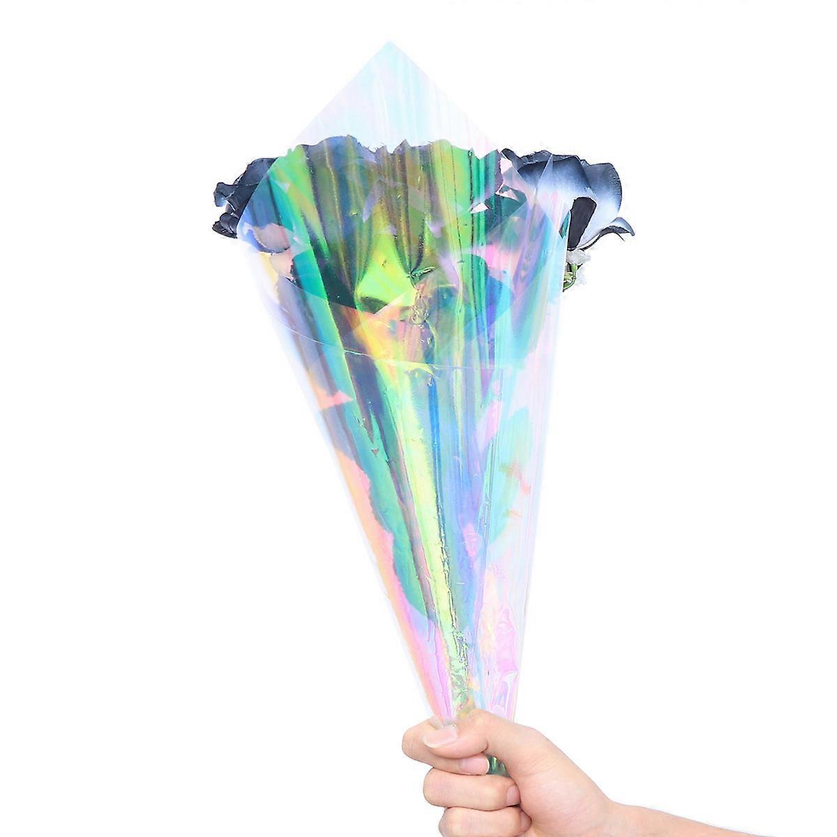 Cellophane Sheets Wrapping Paper Multi-Colored 60x50cm for DIY Projects and Craft Projects 10Pcs