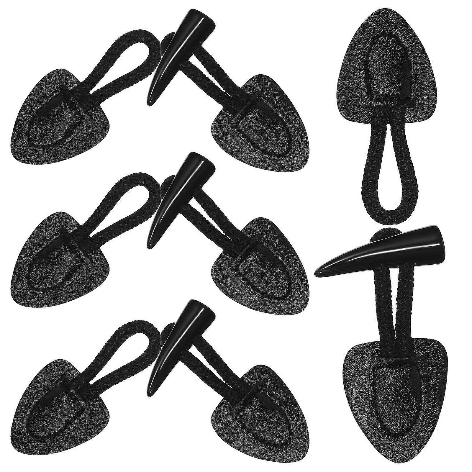 Sew On Toggle Buttons Clothing Replacement Coats Jackets Windbreakers Classic Design 4Pairs